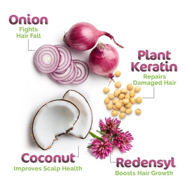 Mamaearth Anti Hair Fall Spa Range Hair Care Set: Onion Shampoo 250 ml + Onion Conditioner 250 ml + Onion Hair Oil 150 ml - Image 7