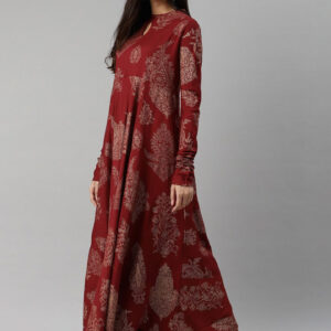 Ethnic Motifs Print Maxi Dress