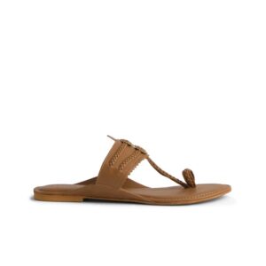Open Toe T-Strap Flats