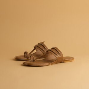 Textured One Toe Flats