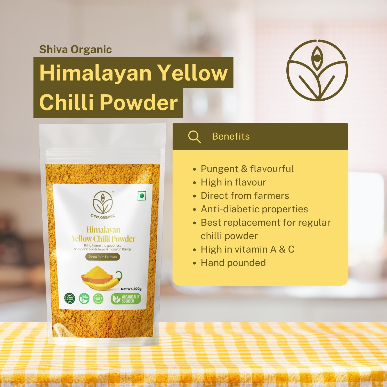 Himalayan Yellow Chilli Powder - Organic 300g - Image 2
