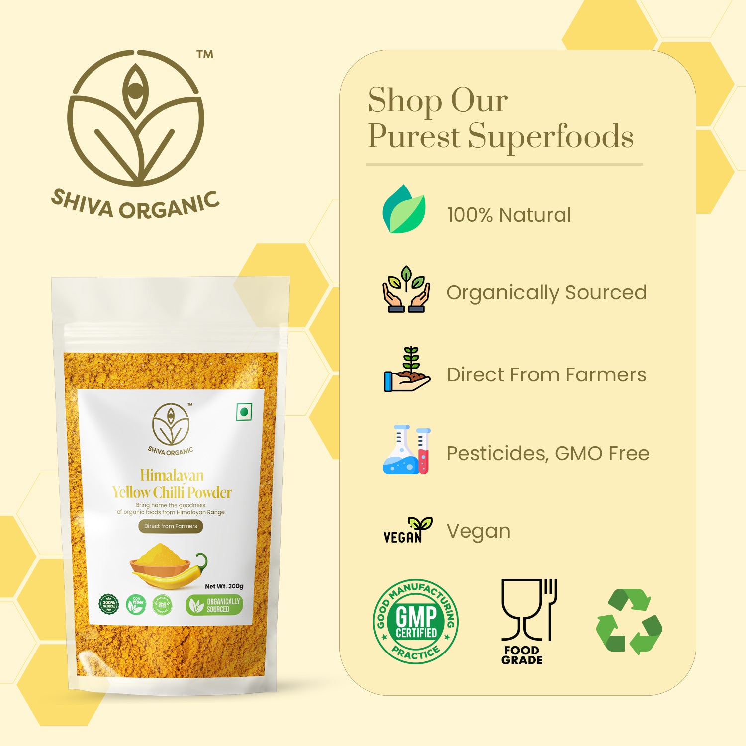 Himalayan Yellow Chilli Powder - Organic 300g - Image 4