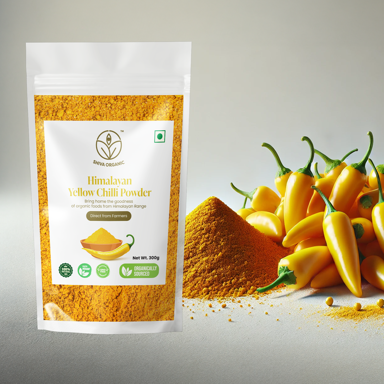 Himalayan Yellow Chilli Powder - Organic 300g