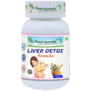 Planet Ayurveda Liver Detox Formula - Natural Liver Detox Supplement, 60 Capsules